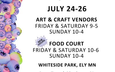 Stay at Vermilion Park Inn for Ely’s 2026 Blueberry Art Festival