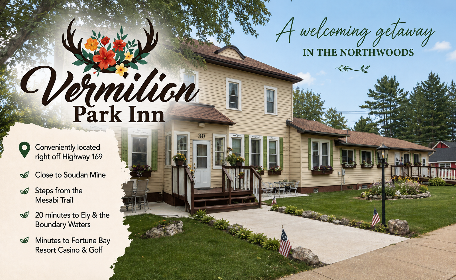 VPI Front Website The Vermilion Park Inn Soudan, Minnesota